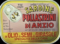 Sardinky ve slunečnicovém oleji SAPA 100g Pollastrini